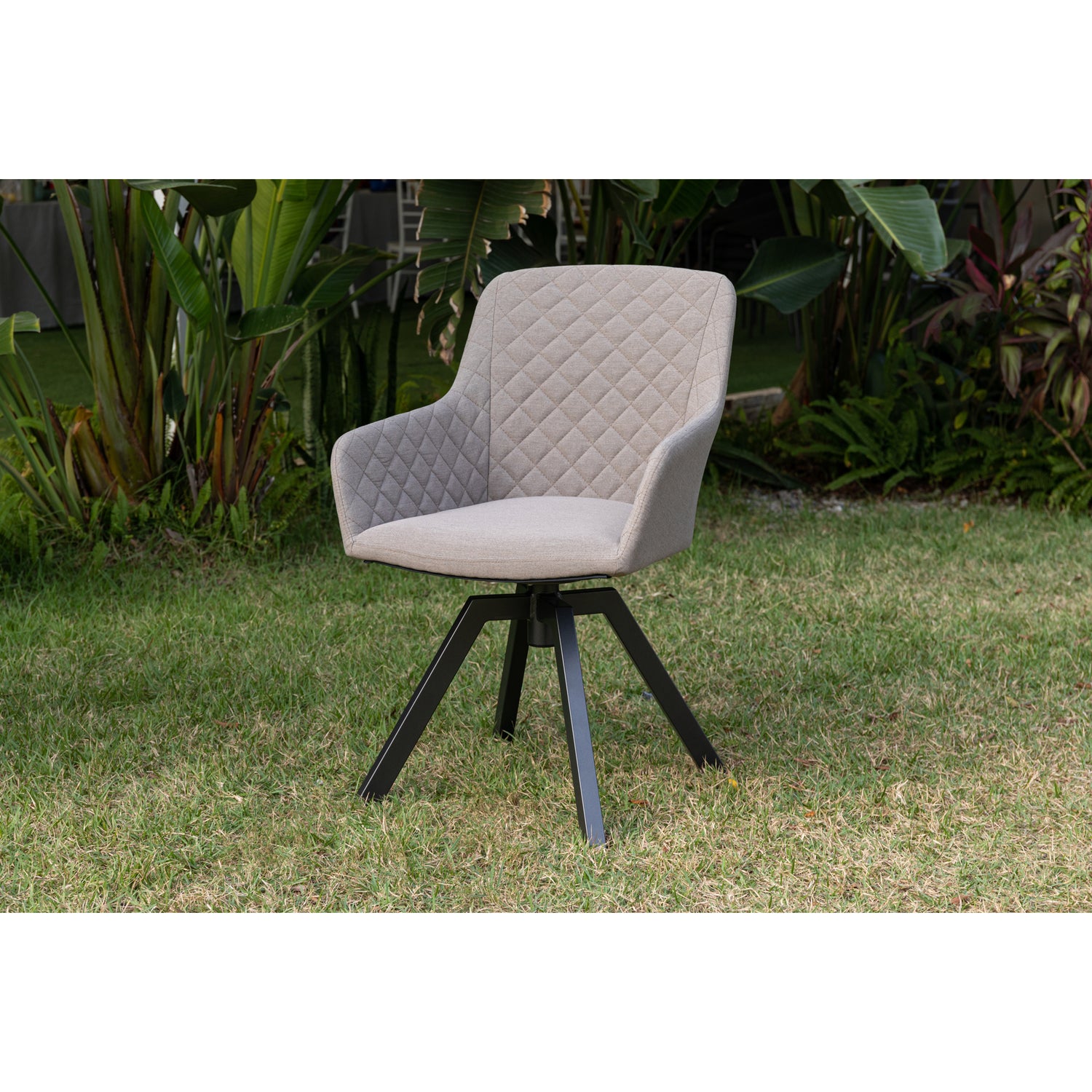 Outdoor Dining Drehsessel Heritage 100% wetterfest mit LIKA-TEX® Bezug Sand (natur)