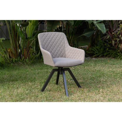 Outdoor Dining Drehsessel Heritage 100% wetterfest mit LIKA-TEX® Bezug Sand (natur)