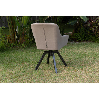 Outdoor Dining Drehsessel Heritage 100% wetterfest mit LIKA-TEX® Bezug Sand (natur)
