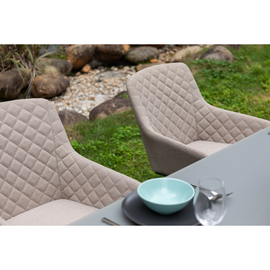 Outdoor Dining Drehsessel Heritage 100% wetterfest mit LIKA-TEX® Bezug Sand (natur)