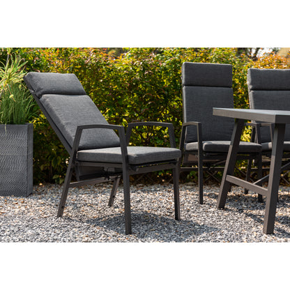 *JETZT VORBESTELLEN* Komfort und Design! 7 tlg. Aluminium Dining Move Set Arctic mit verstellbarer Rückenlehne