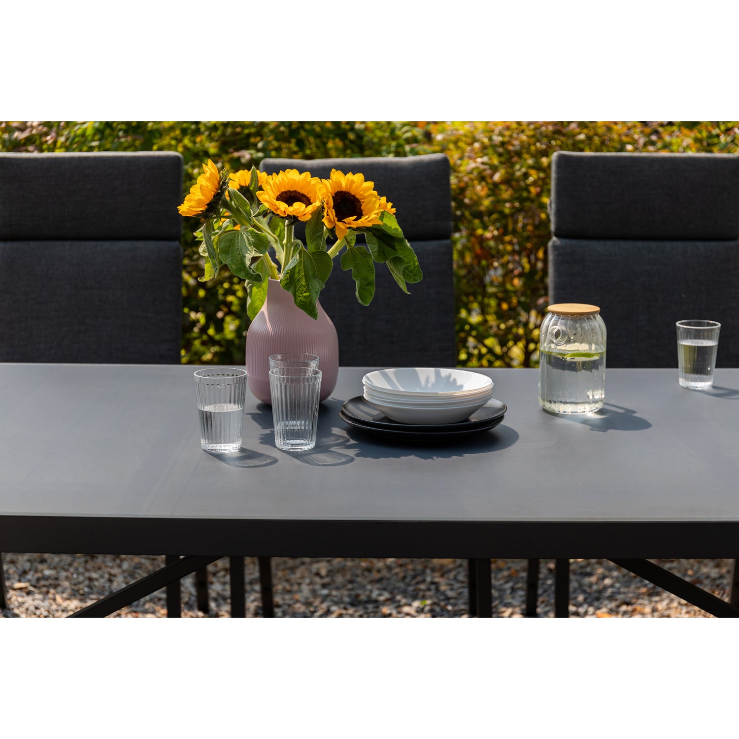 *JETZT VORBESTELLEN* Komfort und Design! 7 tlg. Aluminium Dining Move Set Arctic mit verstellbarer Rückenlehne