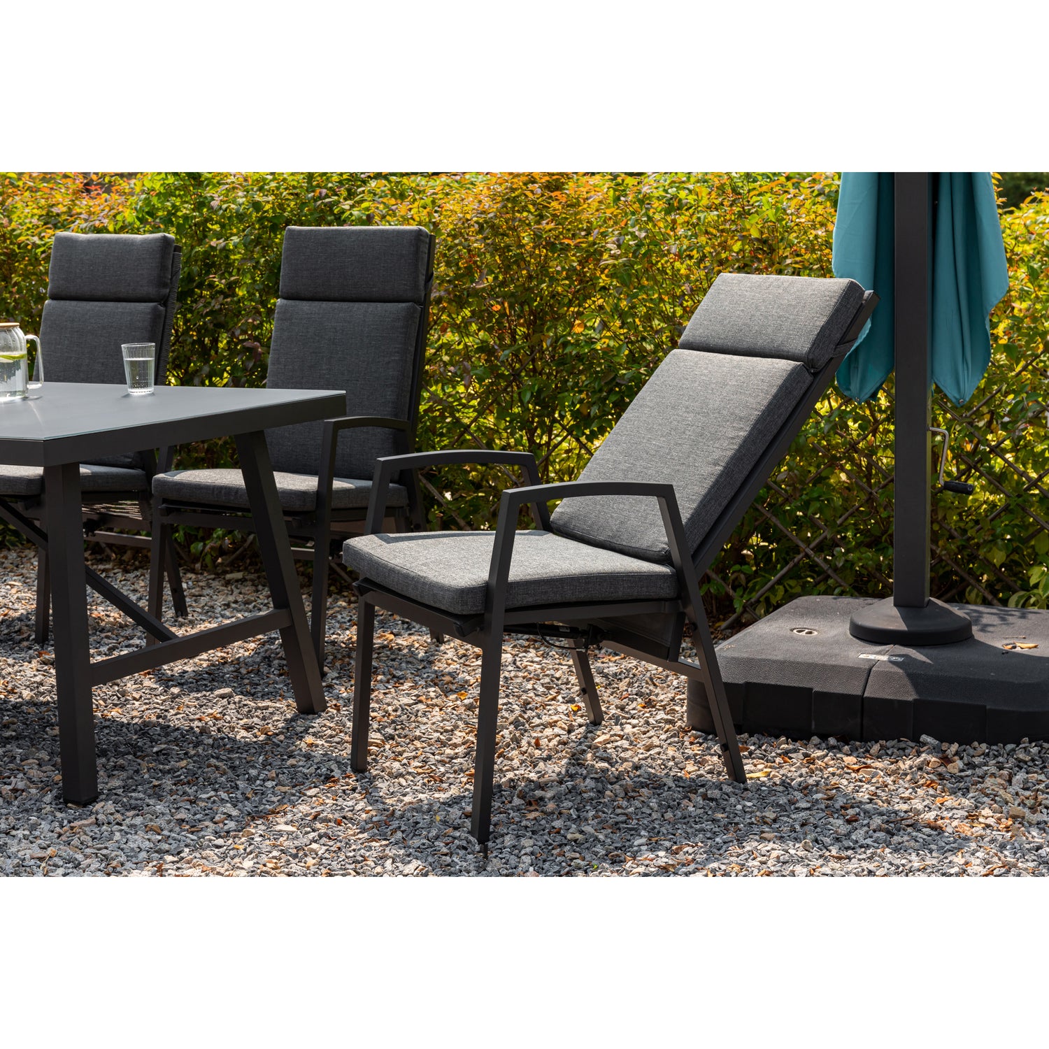 *JETZT VORBESTELLEN* Komfort und Design! 7 tlg. Aluminium Dining Move Set Arctic mit verstellbarer Rückenlehne