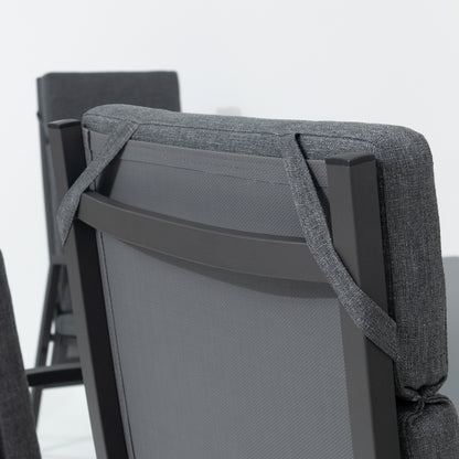 *JETZT VORBESTELLEN*   Superior Aluminium Dining Move Sessel Arctic anthrazit / Rücken verstellbar