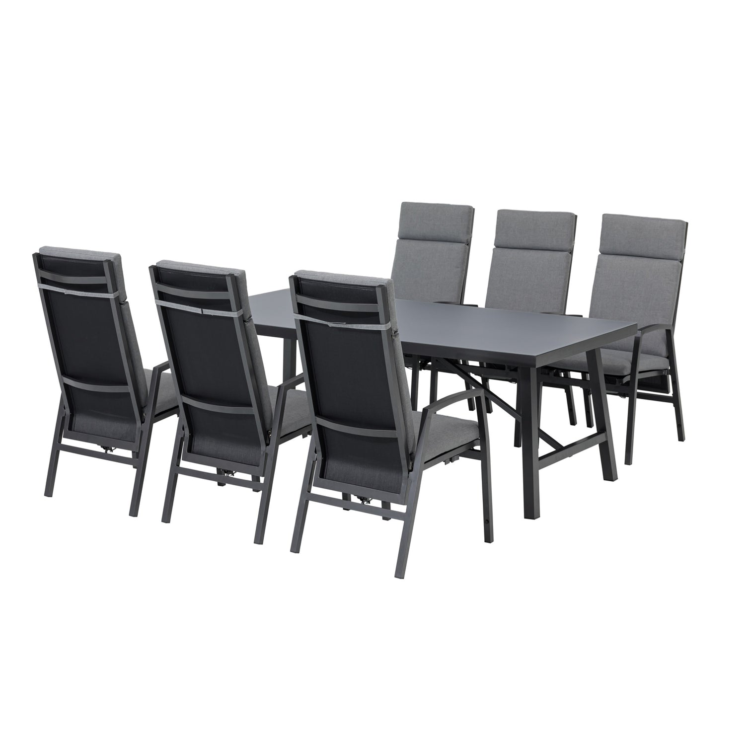 SUMMER SALE ☀️⛱️🏝️ Komfort und Design! 13-tlg. Dining Move Set Arctic mit verstellbarer Rückenlehne