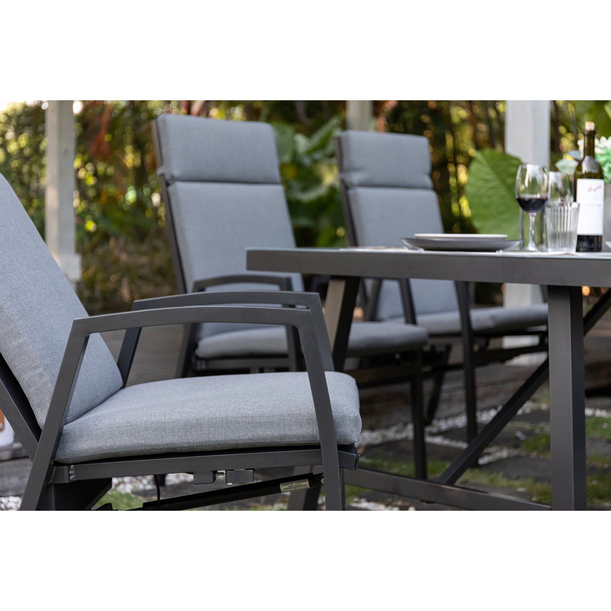 SUMMER SALE ☀️⛱️🏝️ Komfort und Design! 13-tlg. Dining Move Set Arctic mit verstellbarer Rückenlehne