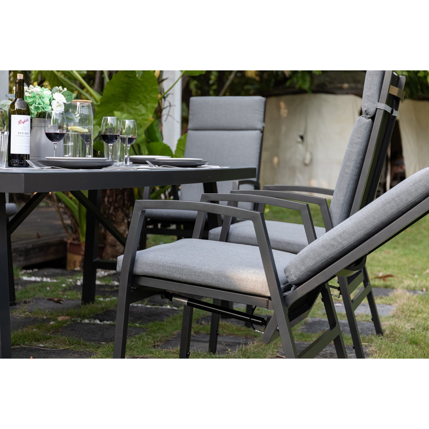 SUMMER SALE ☀️⛱️🏝️ Komfort und Design! 13-tlg. Dining Move Set Arctic mit verstellbarer Rückenlehne