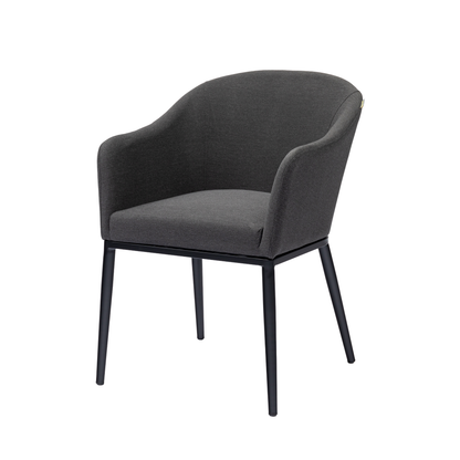 Outdoor Dining Sessel Eclipse LIKA-TEX® 100% wetterfest lava (anthrazit)