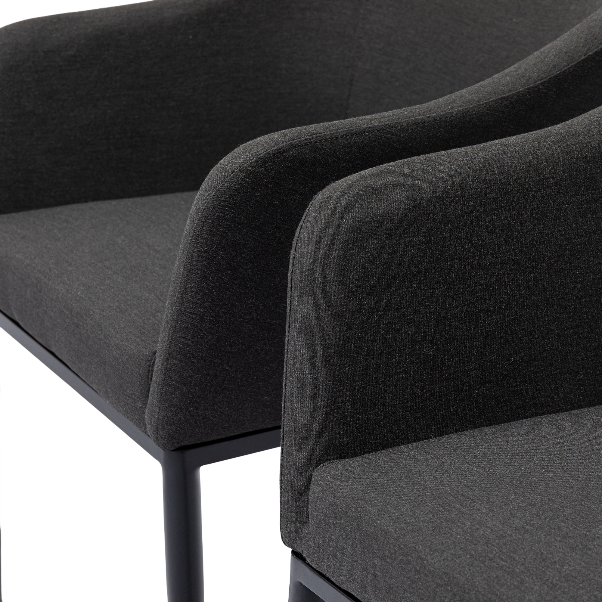 Outdoor Dining Sessel Eclipse LIKA-TEX® 100% wetterfest lava (anthrazit)