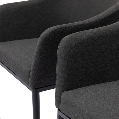 Outdoor Dining Sessel Eclipse LIKA-TEX® 100% wetterfest lava (anthrazit)