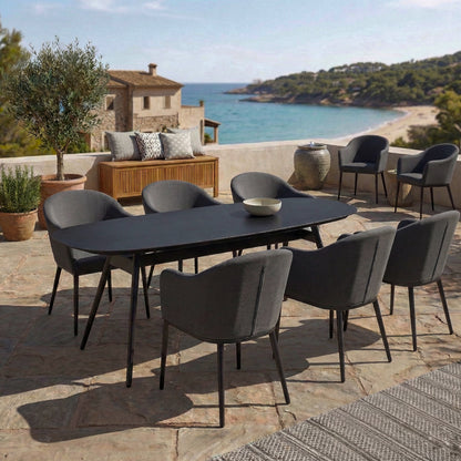 Outdoor Dining Sessel Eclipse LIKA-TEX® 100% wetterfest lava (anthrazit)