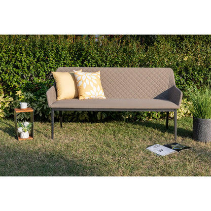 Outdoor Dining Bank Heritage 100% wetterfest LIKA-TEX® in sand (natur)
