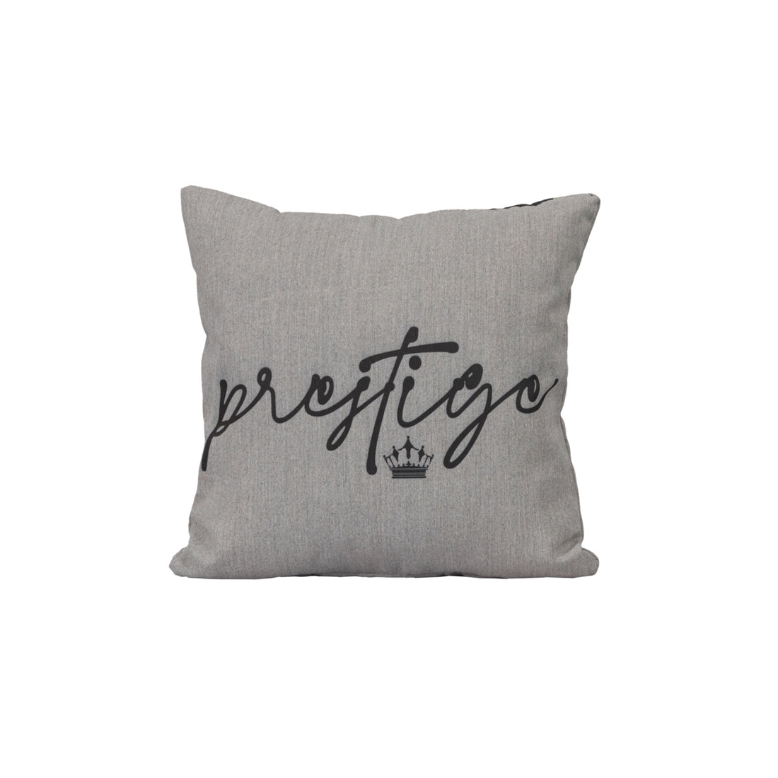 Outdoor Zierkissen Prestige 100% wetterfest LIKA-TEX® grau / schwarz