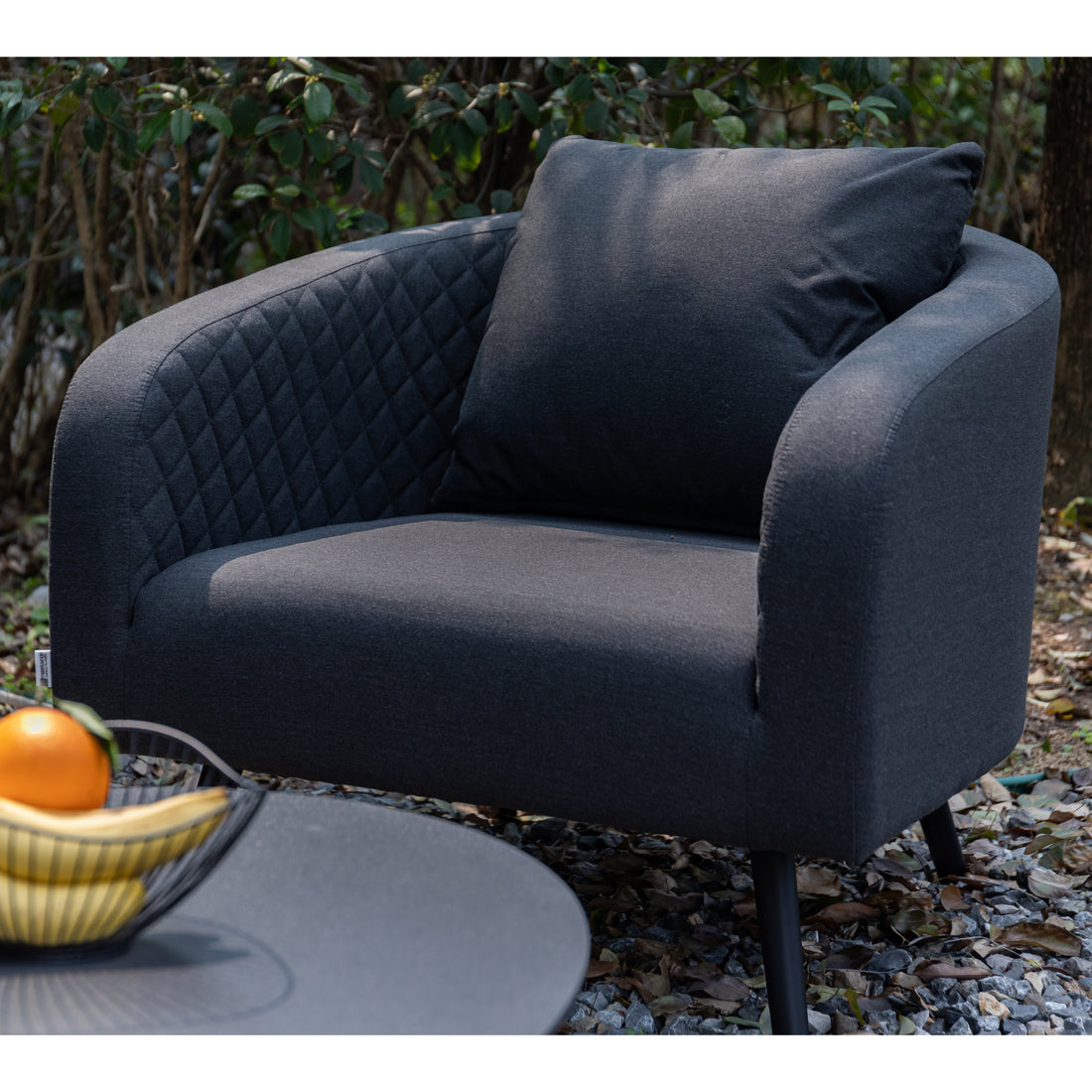 Outdoor Lounge Sessel Heritage 100% wetterfest LIKA-TEX® in anthrazit