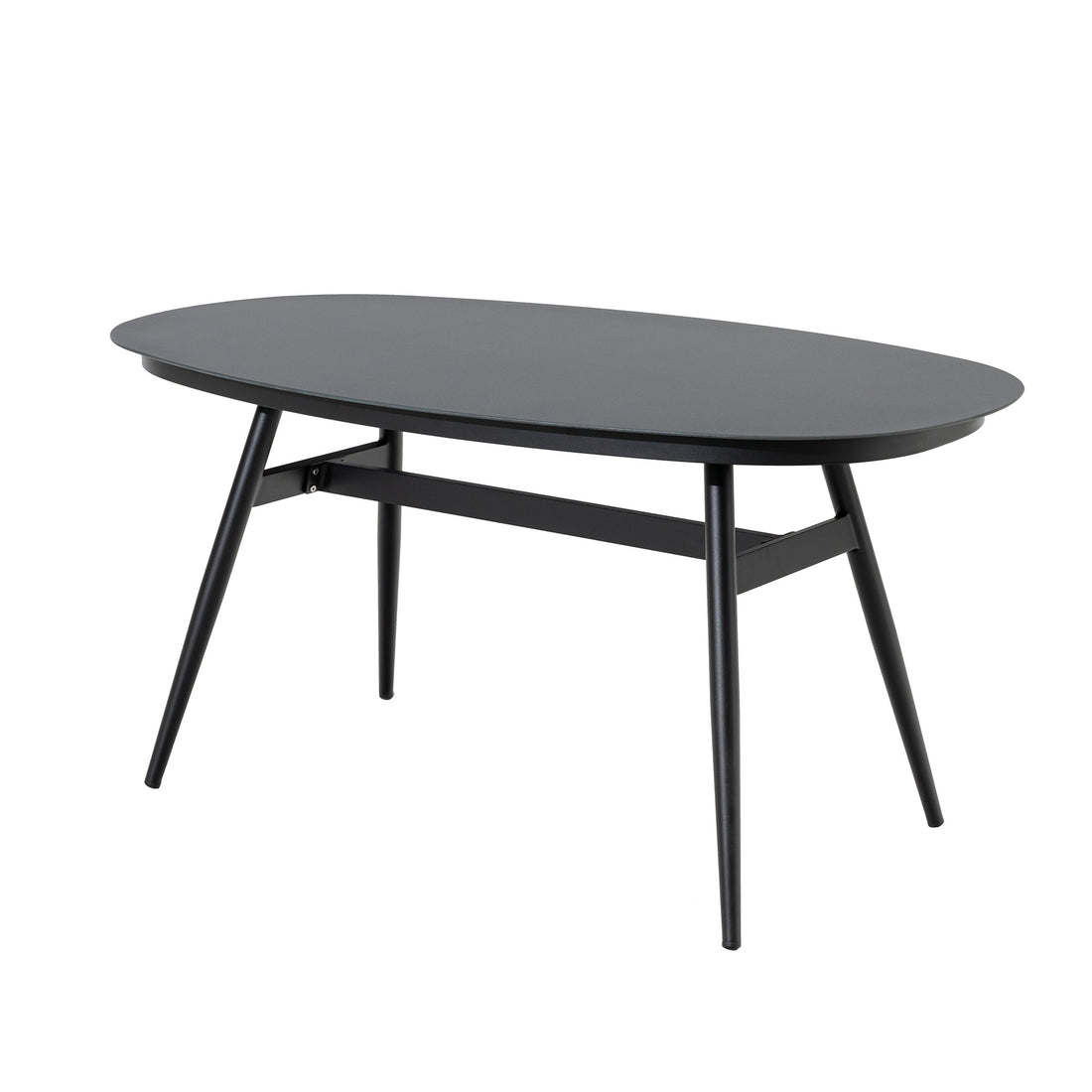 Design Highlight - Ovaler Aluminium Loungetisch Puro / New Spraystone 146x75x68cm