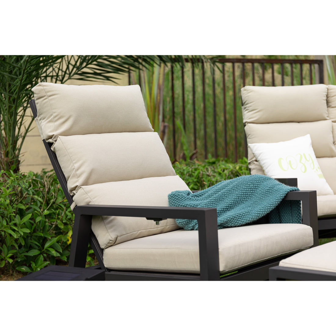 *FRÜHLINGS-ANGEBOT*  Business Class für den Garten: Dining Lounge Set Sunrise  / Rücken stufenlos verstellbar