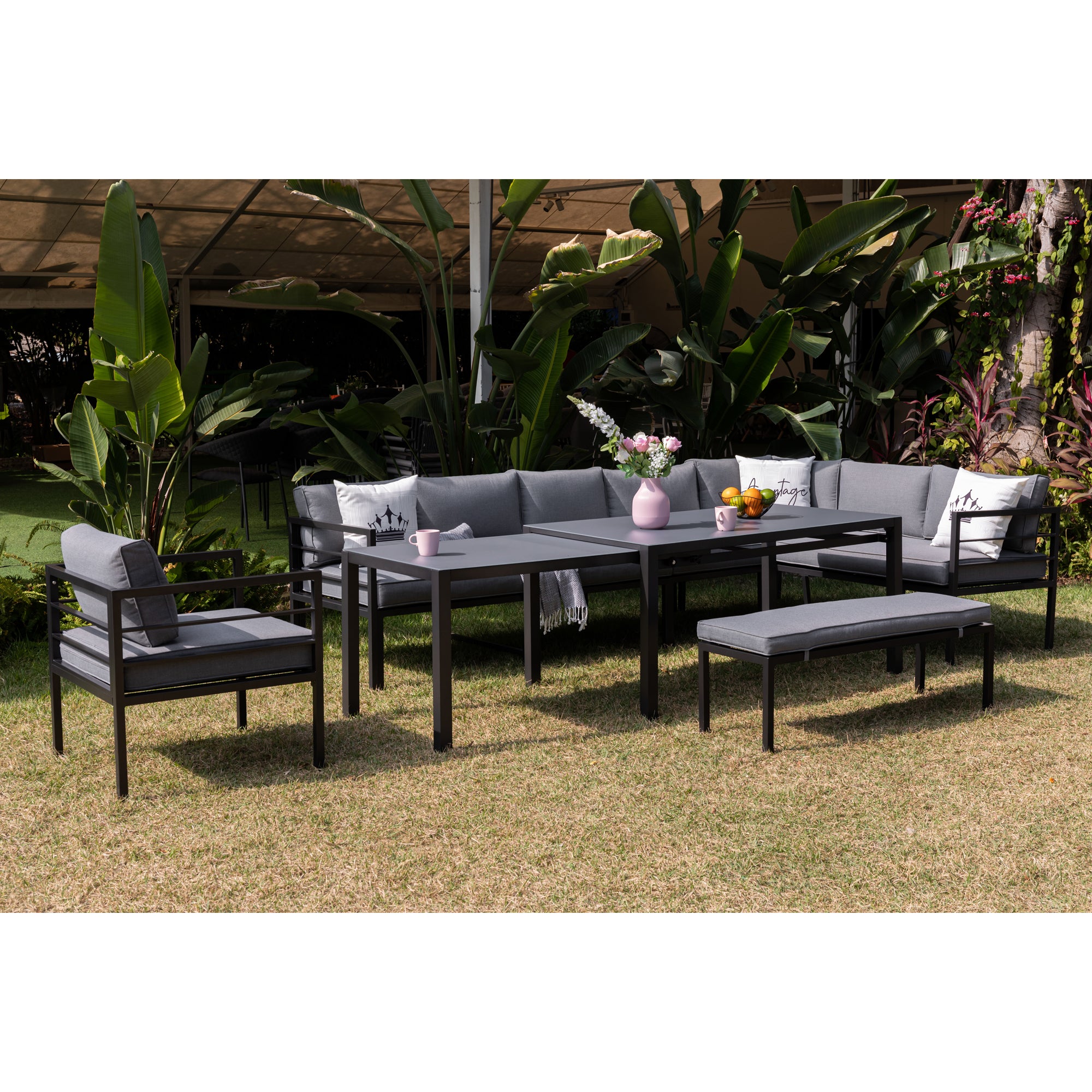 Aluminium Dining Lounge Set Portland