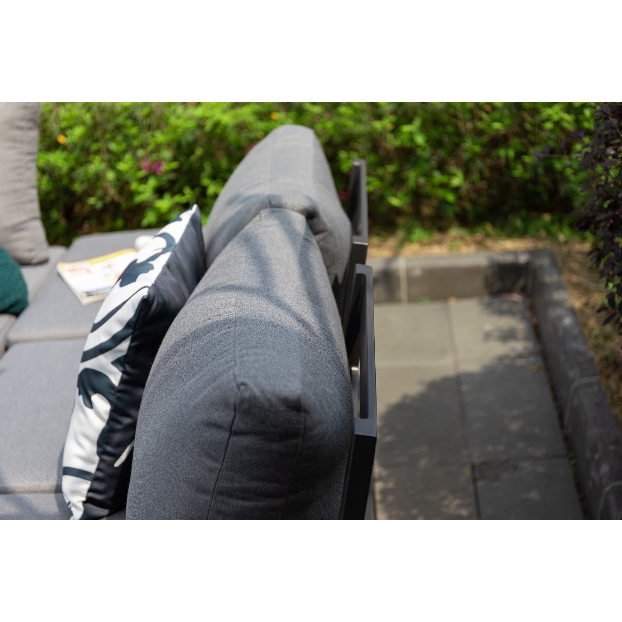 4 tlg. Luxus Alu Multifunktions- Lounge Set Tesoro inkl. Sonnenliege und Hocker