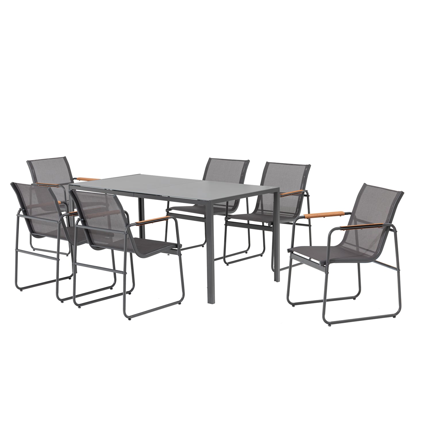 7 tlg. Dining Set Trento