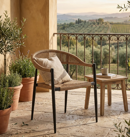Natürlich modern – Essgruppe Luis &amp; Avantage 210 cm Tisch – Modernes Outdoor-Dining für 6 Personen