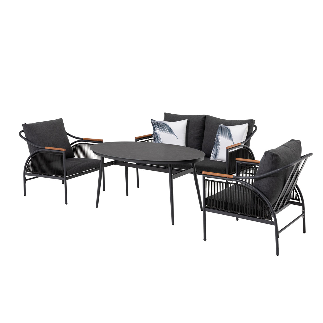 *AUS DER AUSSTELLUNG* Italienischer Chic! Komfort Dining Lounge Set Valencia / sehr bequem & einladend