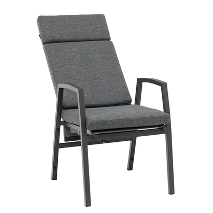 *JETZT VORBESTELLEN*   Superior Aluminium Dining Move Sessel Arctic anthrazit / Rücken verstellbar