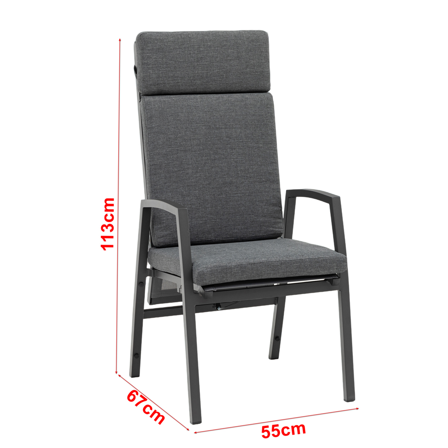 🌼FRÜHLINGS-ANGEBOT🌼  MADRI NERO SET UND 2 x ARCTIC MOVE SESSEL -Alu / Polyrope Cord Dining Ecklounge Set Madri Nero Deluxe 3in1 Funktion variabel stellbar absenkbare Armlehnen