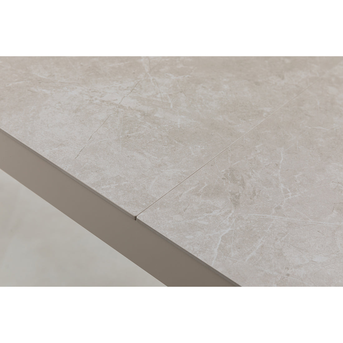 Premium Tisch Madri 220 x 100 x 75cm / Aluminium Gestell kombiniert mit einer Sintered Stone Tischplatte