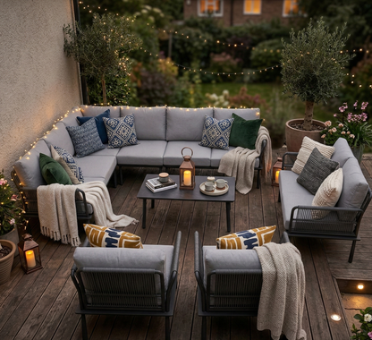 Schaffe deine Outdoor Oase! Exklusive Lounge Madri Nero / Wetterfest, Hochwertig &amp; Perfektion in ihrer schönsten Form