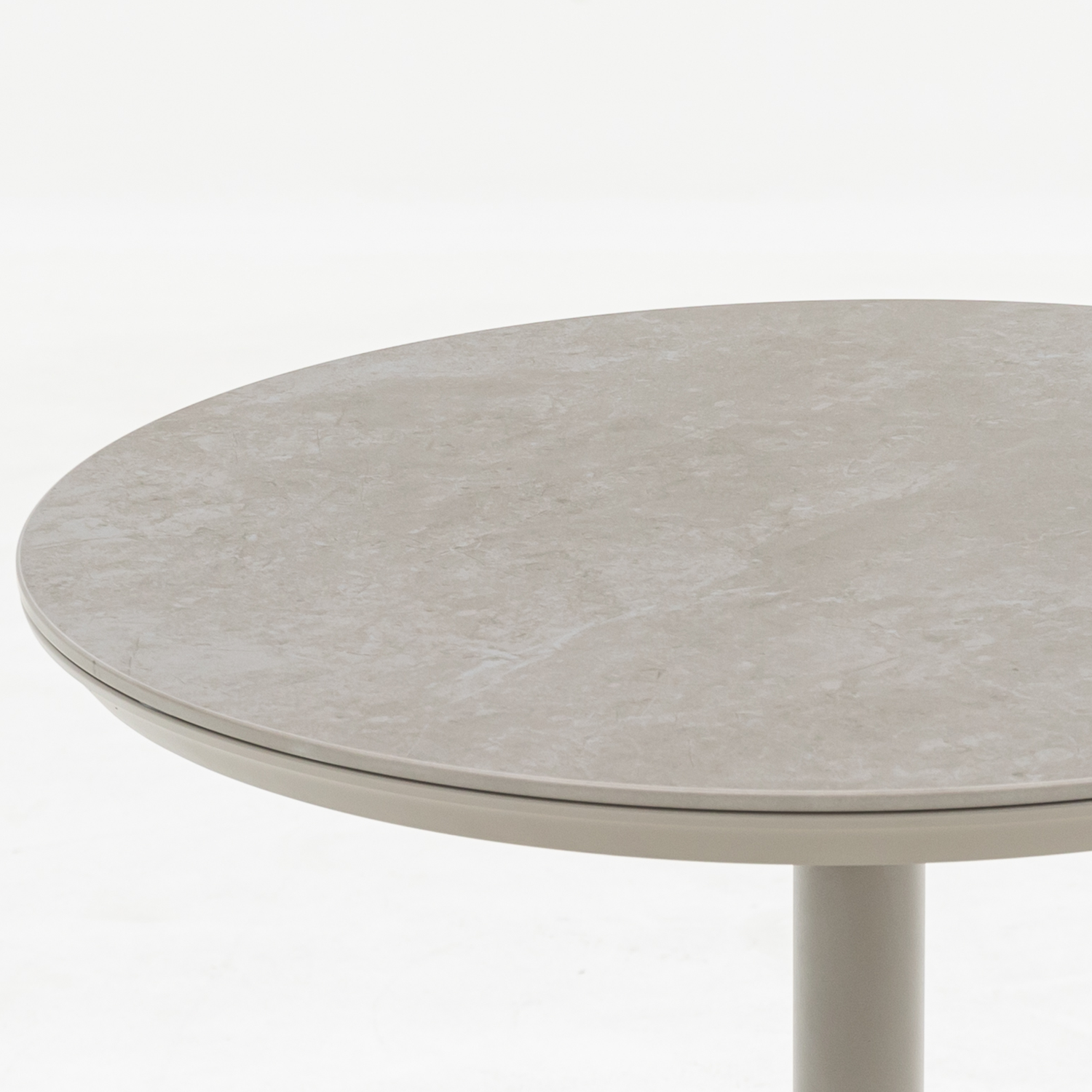 Premium Beistelltisch Madri  / Aluminium Gestell kombiniert mit Sintered - Stone Tischplatte