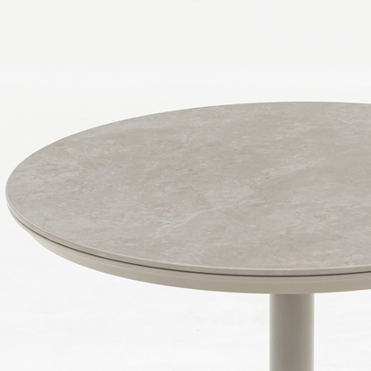 Premium Beistelltisch Madri  / Aluminium Gestell kombiniert mit Sintered - Stone Tischplatte
