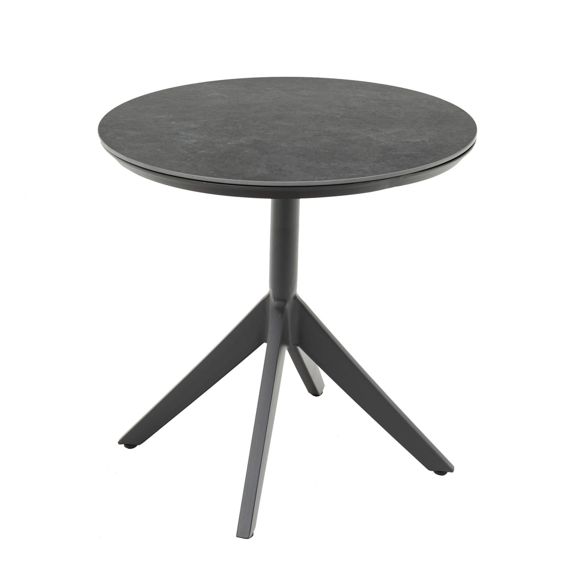 Premium Beistelltisch Madri Nero / Aluminium Gestell kombiniert mit Sintered - Stone Tischplatte