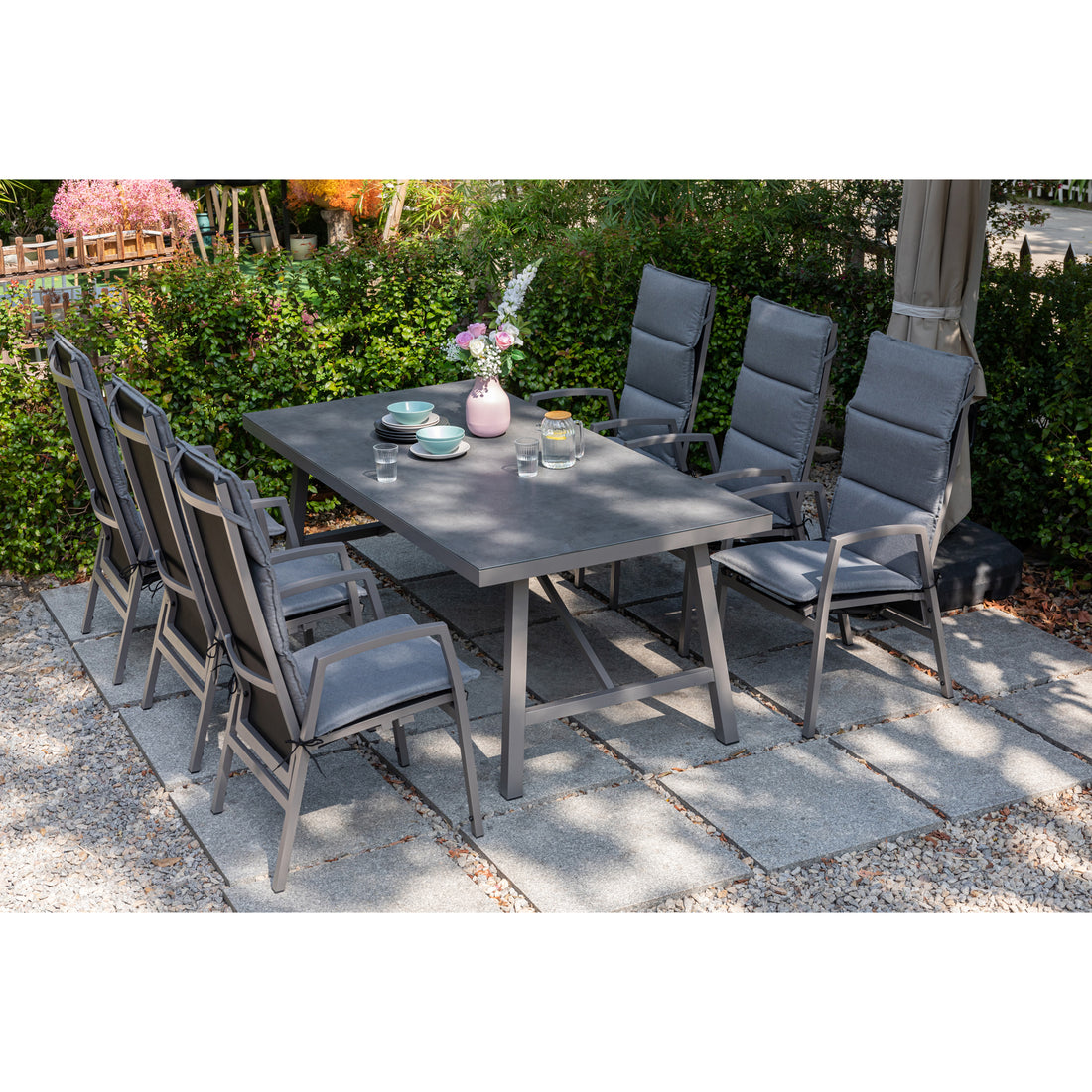 Gartenmöbel Set Arctic Deluxe / Sessel verstellbar im Rücken