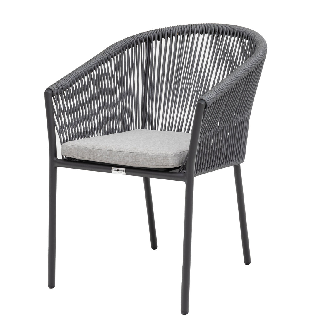 Trend! Aluminium / Rope Stapelsessel Manhattan inkl Sitzkissen