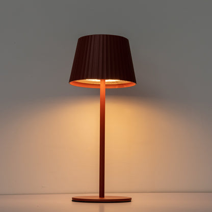 Moderne Solar LED Lampe POLARIS – mobil, dimmbar &amp; elegant - rot