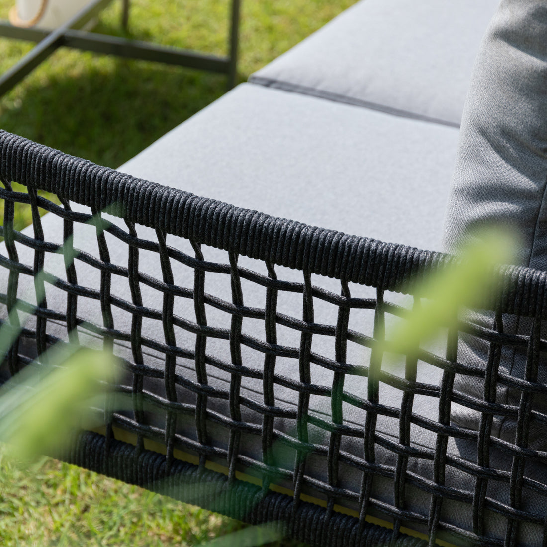 Premium Gartenmöbel Set Edelstahl / Rope Lounge Set Vogue