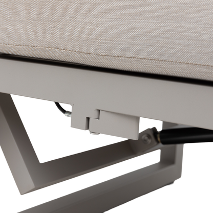 Alu / Polycord Rope Dining Ecklounge Set Madri Deluxe 3in1 Funktion variabel stellbar absenkbare Armlehnen