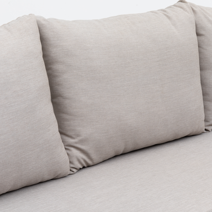 Alu / Polycord Rope Dining Ecklounge Set Madri Deluxe 3in1 Funktion variabel stellbar absenkbare Armlehnen