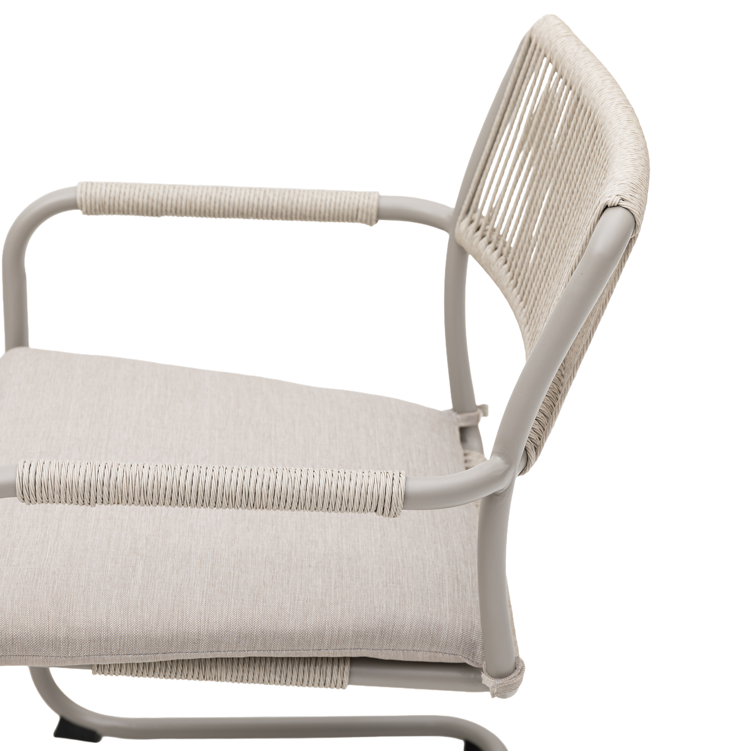 Gemütliches verweilen! Dining Schwingersessel Madri Polyrope Cord creme/beige