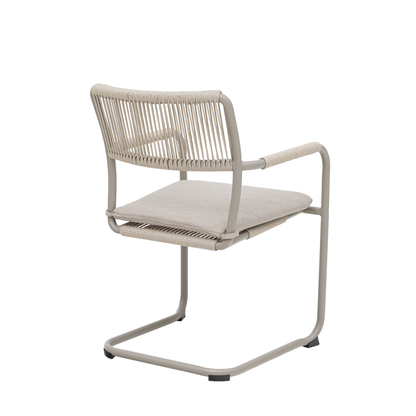 Gemütliches verweilen! Dining Schwingersessel Madri Polyrope Cord creme/beige