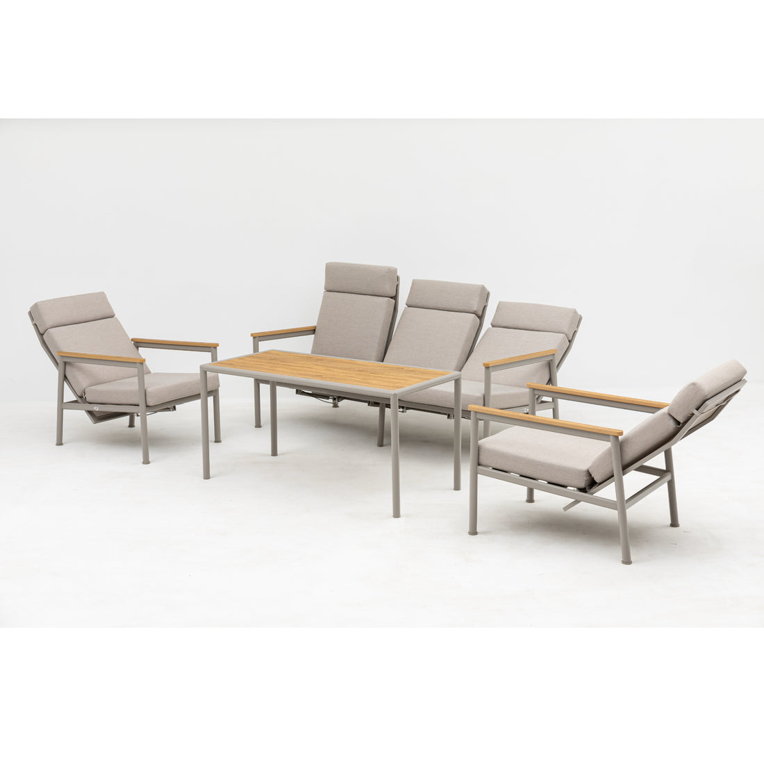 LUST AUF NEUES?! Alu Dining Lounge Move Set Solea mit stufenlos verstellbaren Rückenlehnen