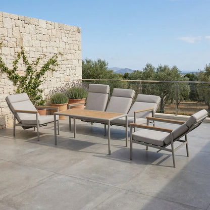 SUMMER SALE ☀️⛱️🏝️. Dining Lounge Move Set Solea mit stufenlos verstellbaren Rückenlehnen EXTRA HOCH &amp; EXTRA BREIT
