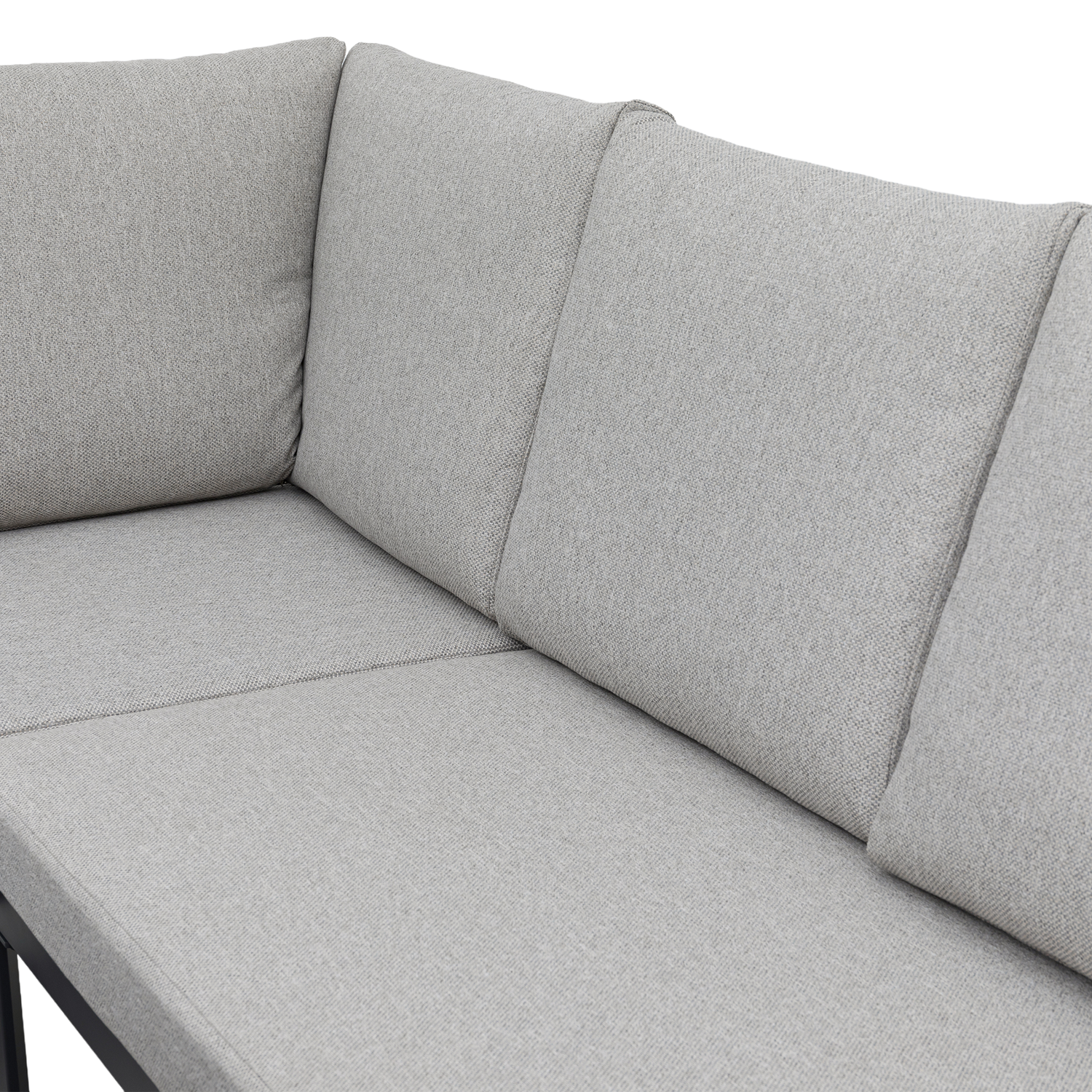 XL Aluminium / Nonwood Dining Lounge Set Royal Oak anthrazit / natur grau