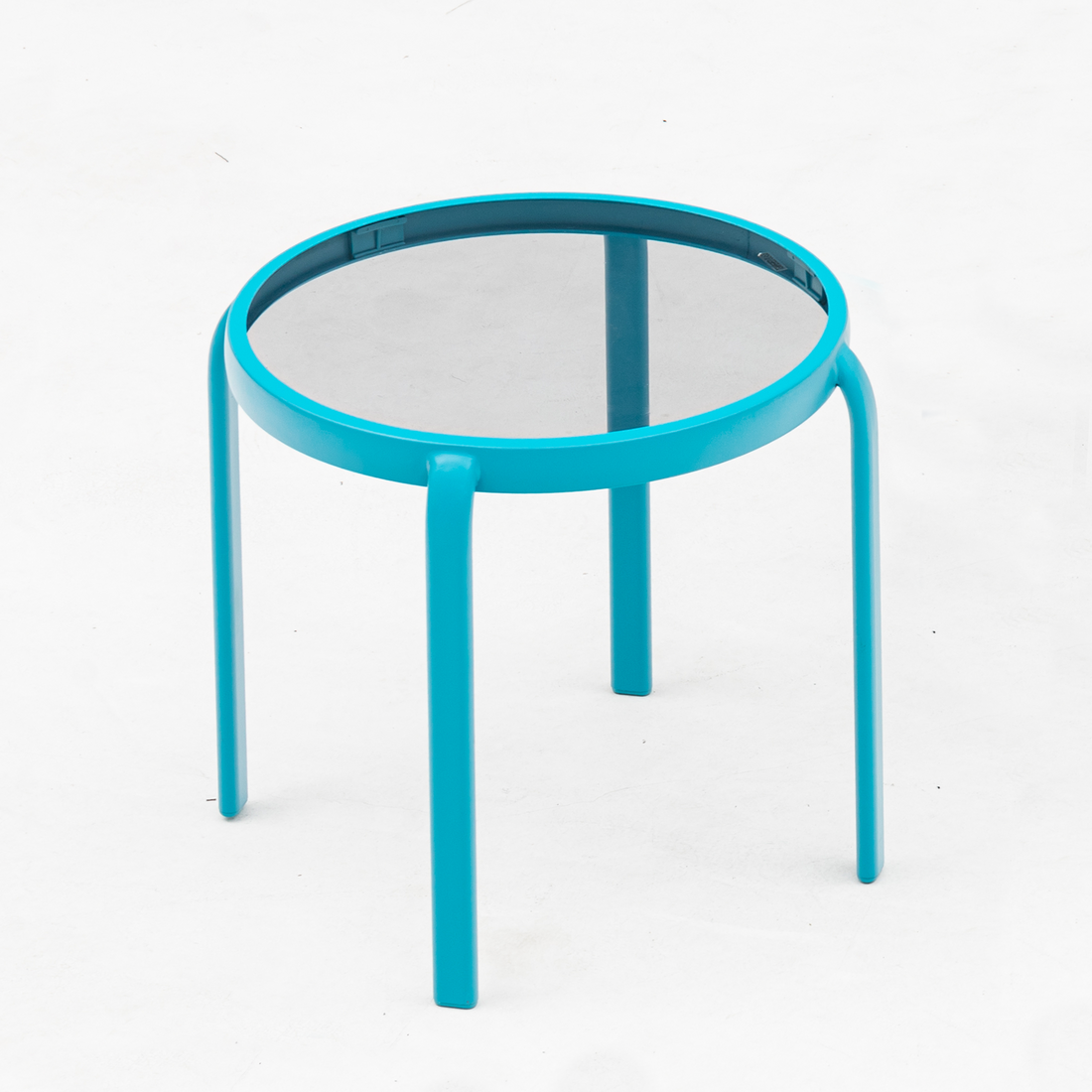Beistelltisch Lori ø ca. 41 cm x Höhe 41 cm in Aqua Splash