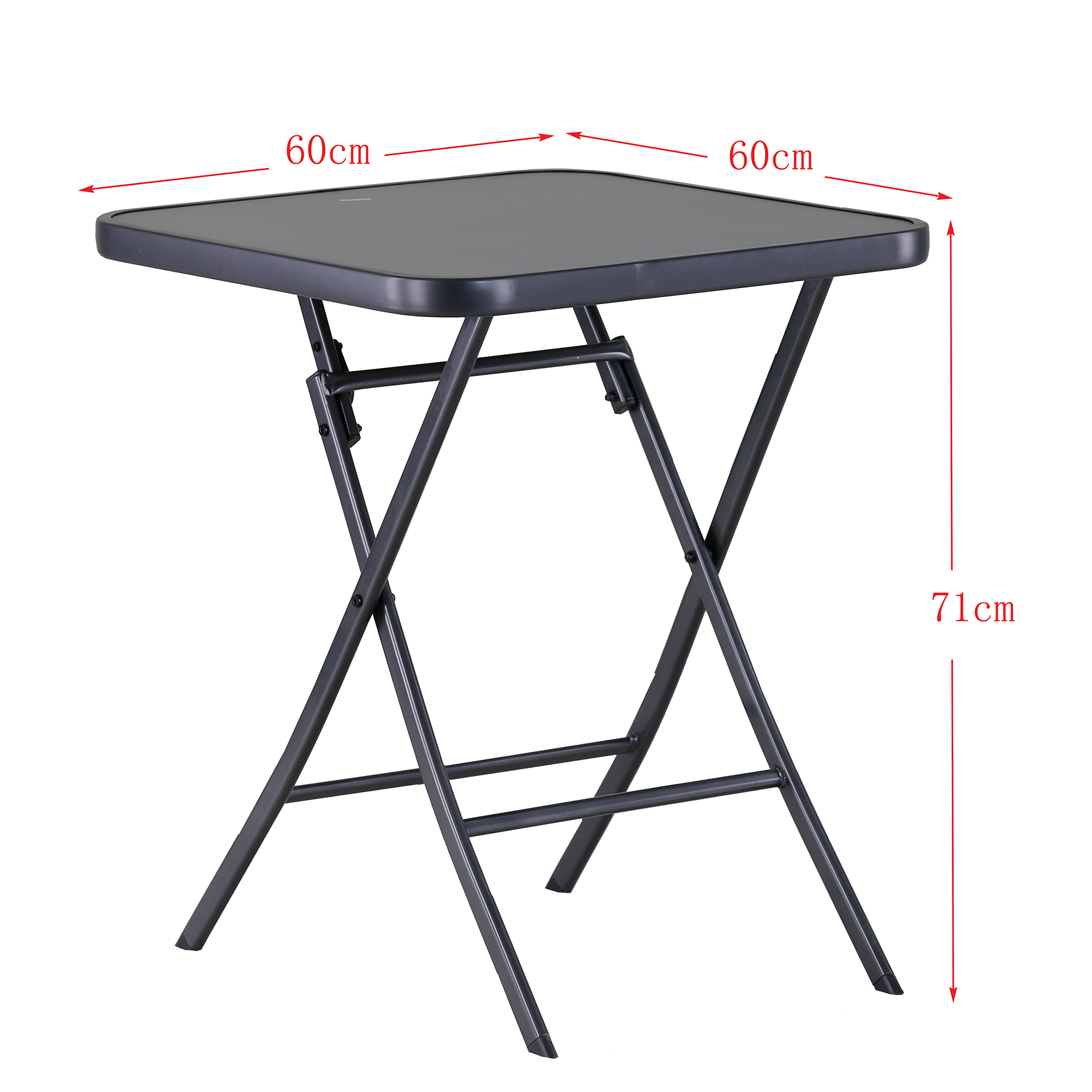 ☀️Summer Deal !☀️  Camping / Klapptisch Porto 60x60x71cm - klappbar und leicht verstaubar