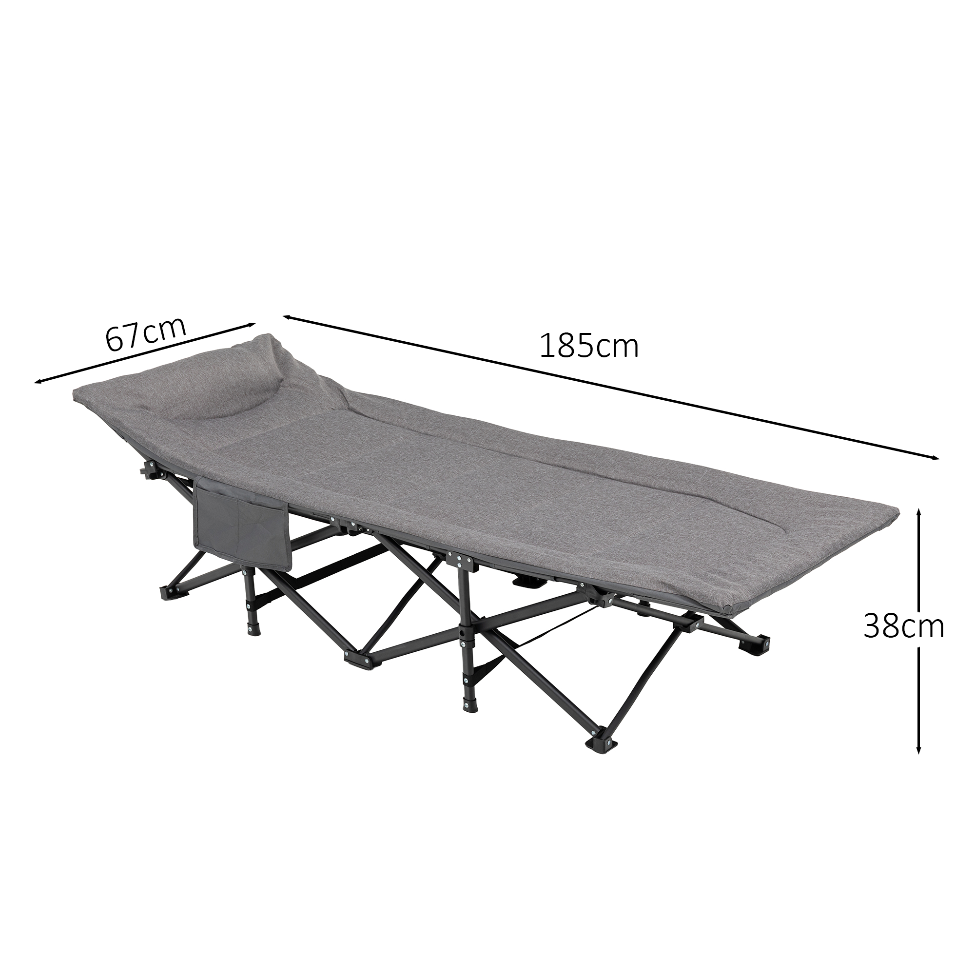 SUMMER SALE ☀️⛱️🏝️   XXL Campingbett / Feldbett / Gästebett / Sonnenliege faltbar praktisch und flexibel 185x67x38cm