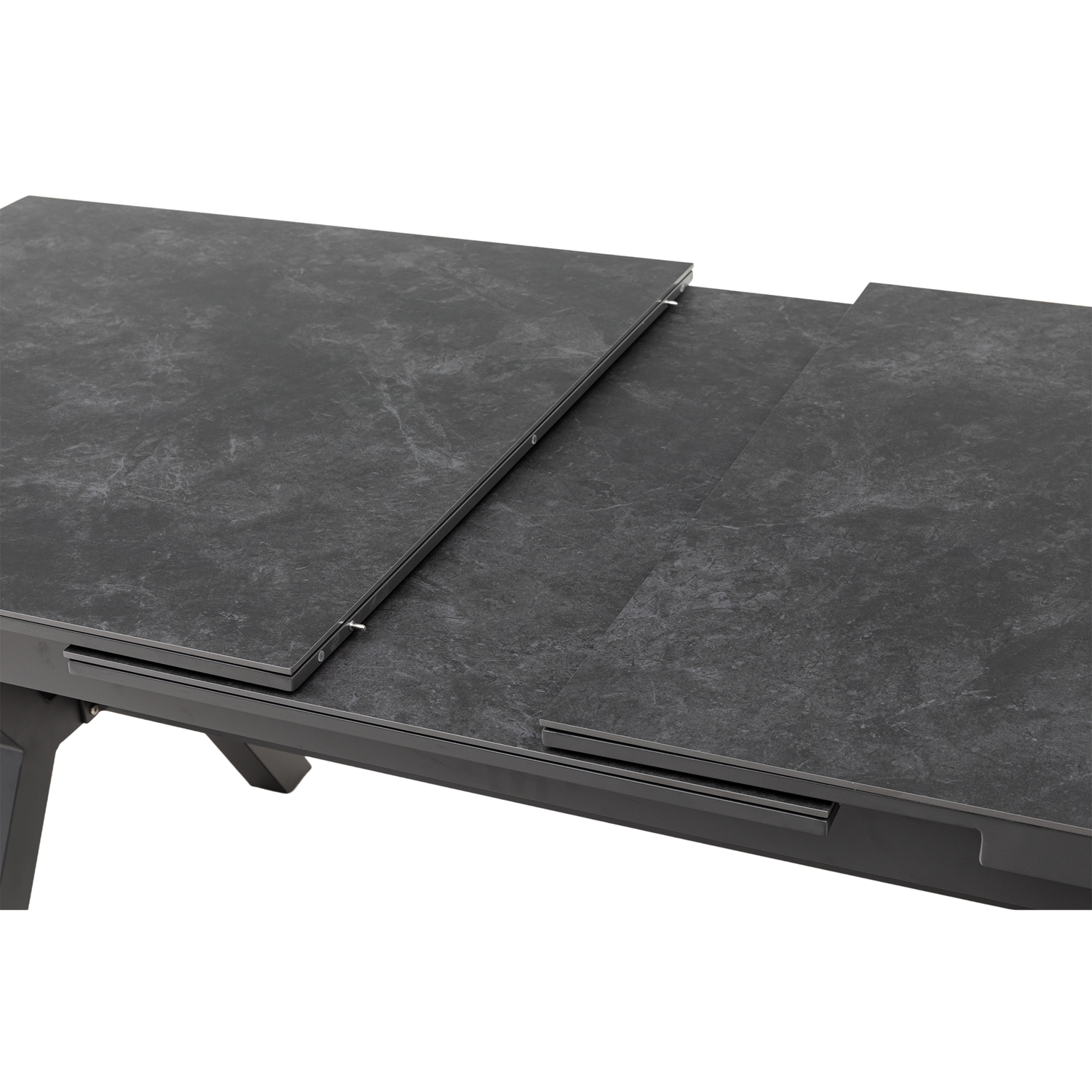 Aluminium Dining Ausziehtisch Phönix mit Sintered Stone Tischplatte 180/240x90x76cm