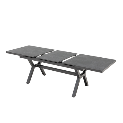 NUR HEUTE 🔥 7-tlg. Premium Dining Set / Essgruppe Avantage Dark Moon inkl. Ausziehtisch Phönix Sintered Stone Tischplatte