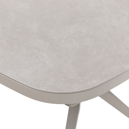 PREMIUM! 7-teiliges Dining Set AURORA / MADRI – Flexibel ausziehbar &amp; entspannt schwingen