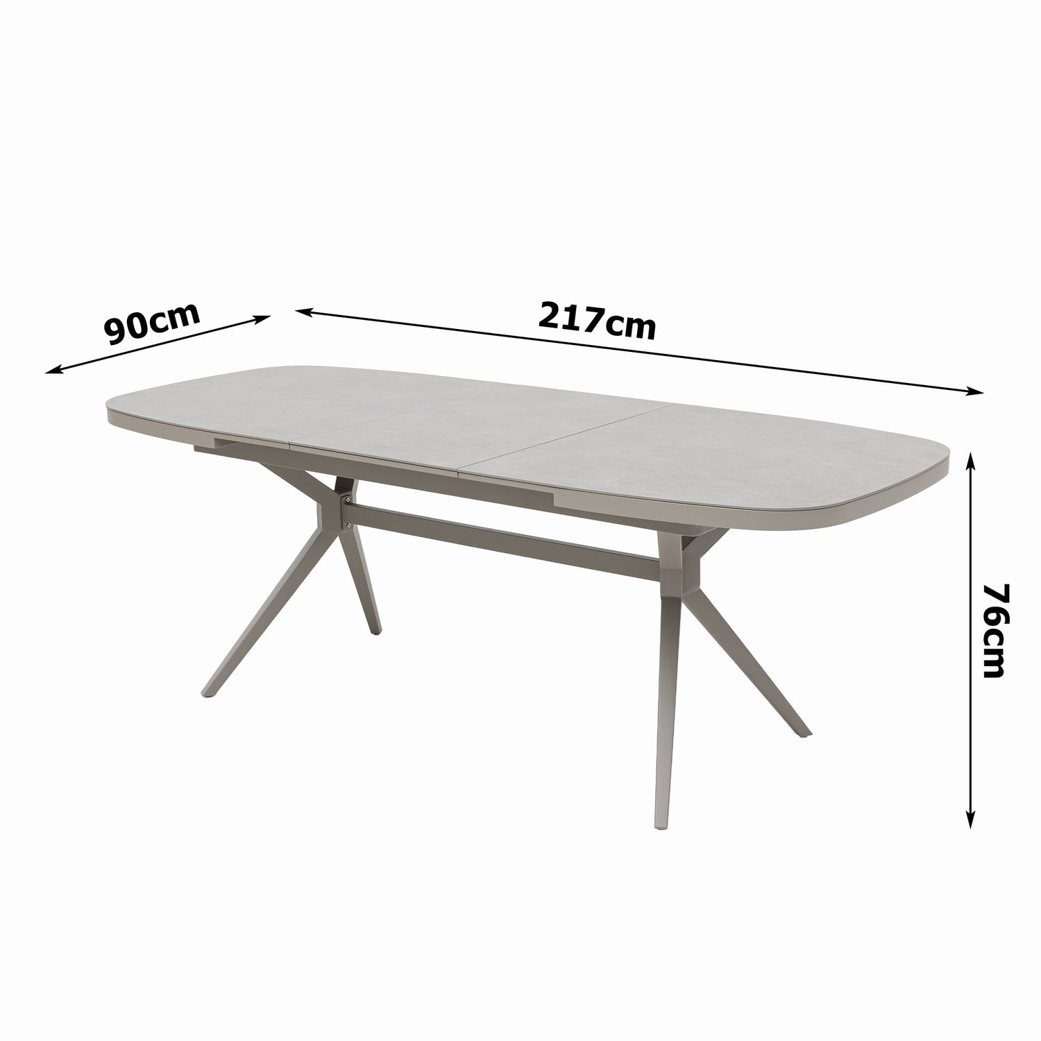 PREMIUM! 7-teiliges Dining Set AURORA / MADRI – Flexibel ausziehbar &amp; entspannt schwingen